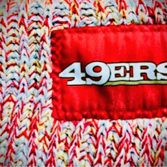 Womens Knit Red San Francisco 49ers NFL Infinity Neck Scarf Forever Collectibles - Picture 12 of 15